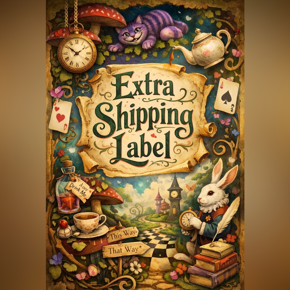 Extra shipping label for larger orders